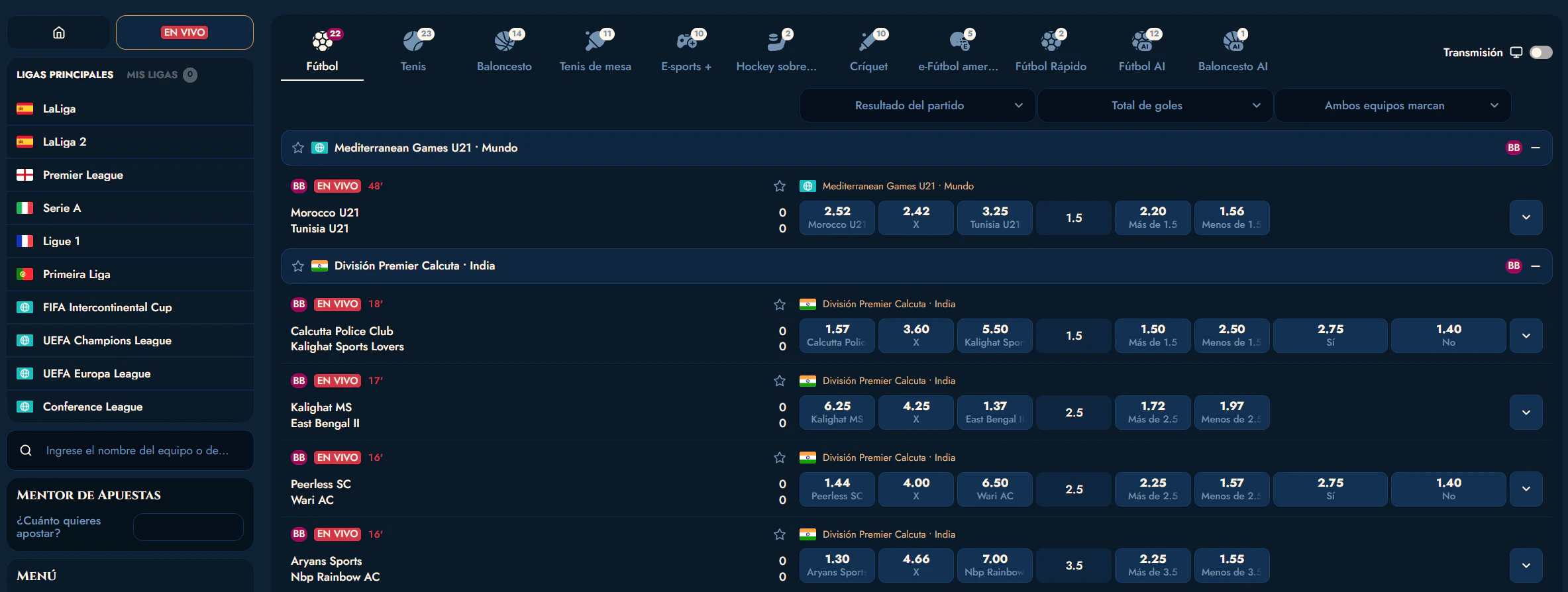 RichRoyal Casino apuestas deportivas y eSports