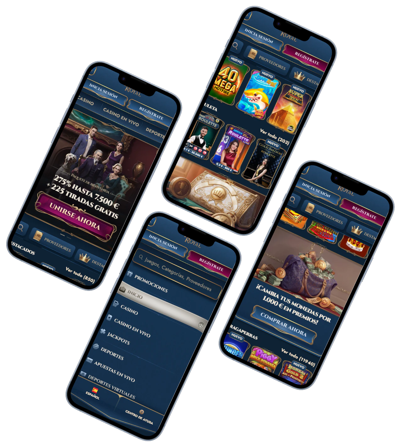 RichRoyal Casino versión móvil con bonos y juegos